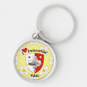 Valais / Wallis Suisse-Schweiz Schlüsselanhänger Key Ring