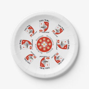 Valais - Wallis - Suisse - Schweiz Teller Paper Plate