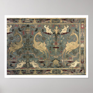 Valance of Renaissance design, 17th century (silk) Poster