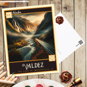 Valdez, Alaska   Vintage Postcard