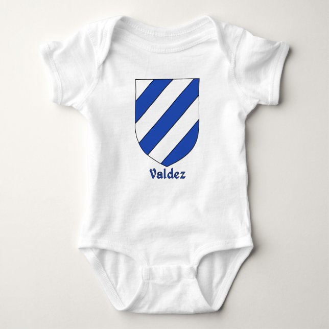 Valdez Family Shield Baby Bodysuit (Front)