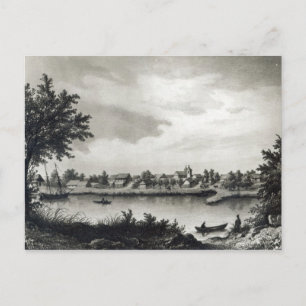 Valdivia, from 'The History of Chile'engraved Postcard