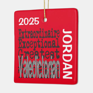 Valedictorian Extraordinaire CUSTOM Ceramic Ornament