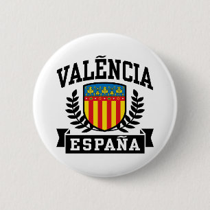 Valencia Espana 6 Cm Round Badge