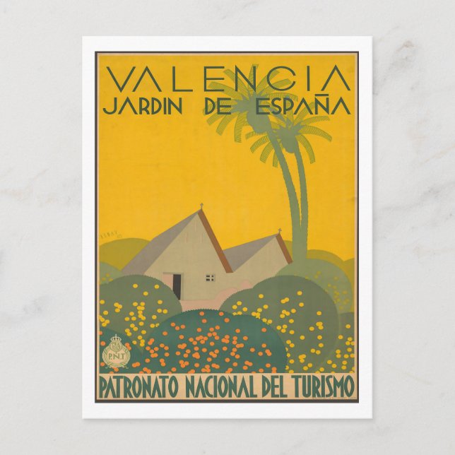 Valencia - Jardin De Espana - Spain Postcard (Front)