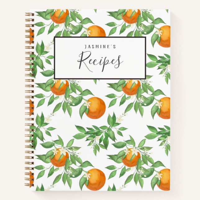 Valencia Oranges Recipe Book (Front)