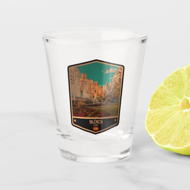 Valencia Shot Glass (Front)