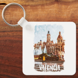 Valencia Spain Architecture Travel Key Ring