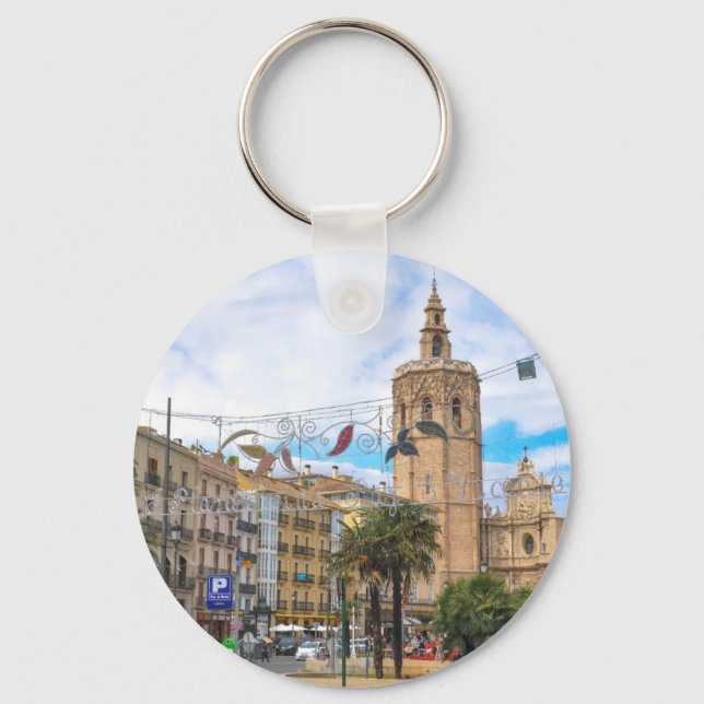 Valencia, Spain Key Ring (Front)