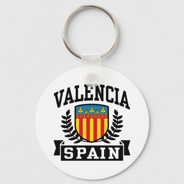 Valencia Spain Key Ring (Front)