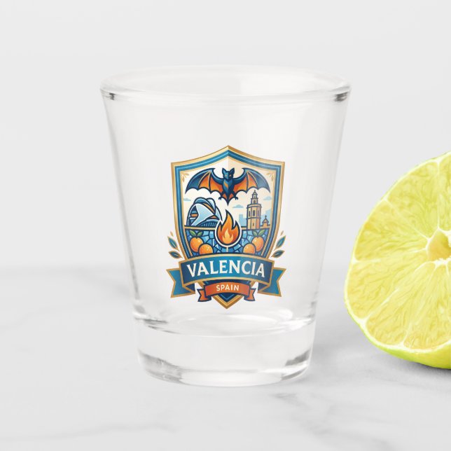 Valencia Spain Shot Glass (Front)