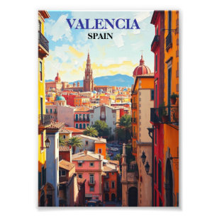 Valencia Spain Travel Art Vintage Photo Print
