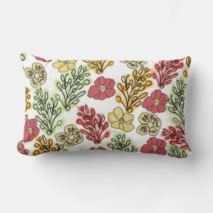 Valencia Spanish Floral and Vines  Throw Pillow