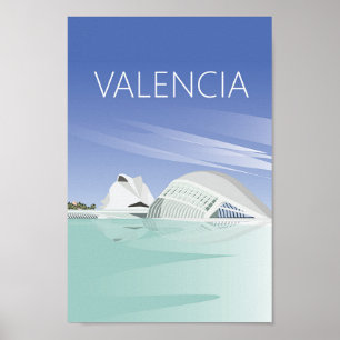 Valencia travel poster  spain