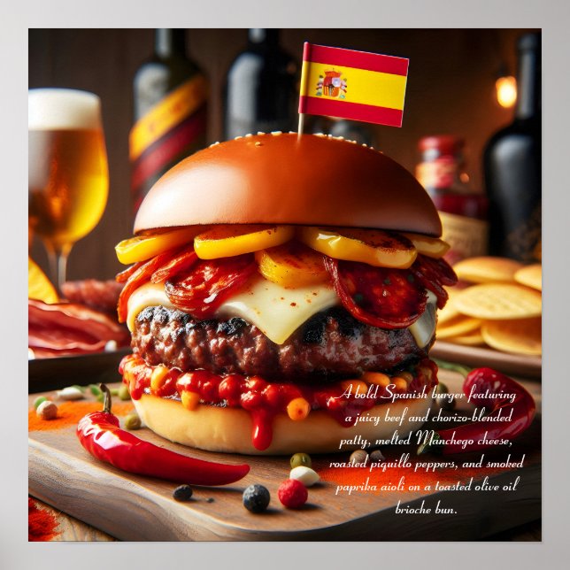 Valencia Vista: Chorizo Indulgence Poster (Front)