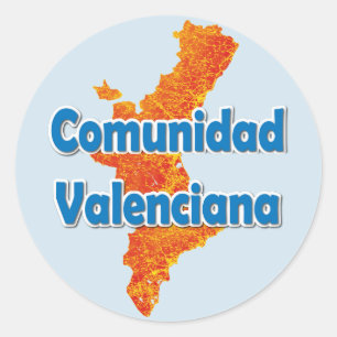Valencian Community Classic Round Sticker