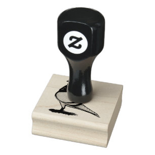 Valencian Figurita Pigeon Rubber Stamp