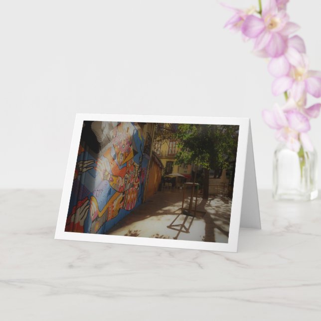 Valencian Street Art, España Card (Orchid)