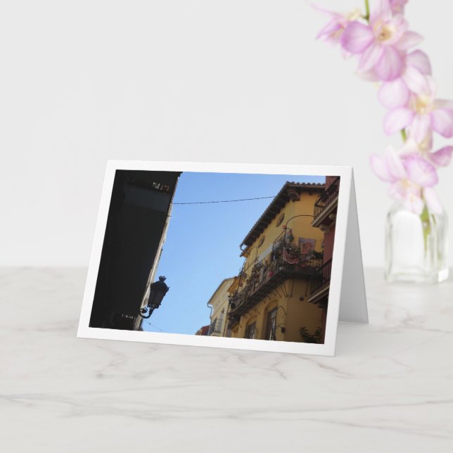 Valencian Town House, Valencia City, España Card (Orchid)