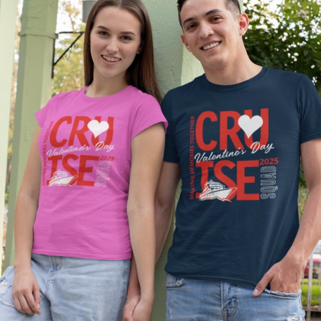 Valenine's Day Cruise Squad Custom Year  T-Shirt (Creator Uploaded)