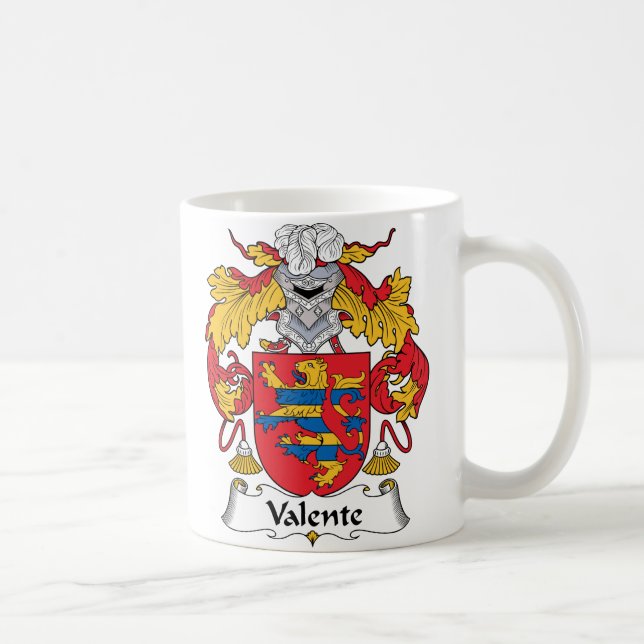 Valente Family Crest Coffee Mug (Right)