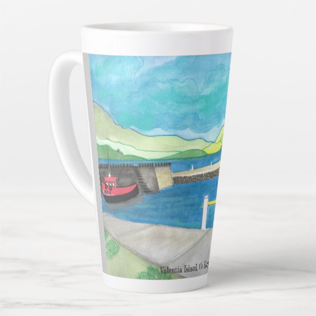 Valentia Island  Latte Mug (Left Angle)