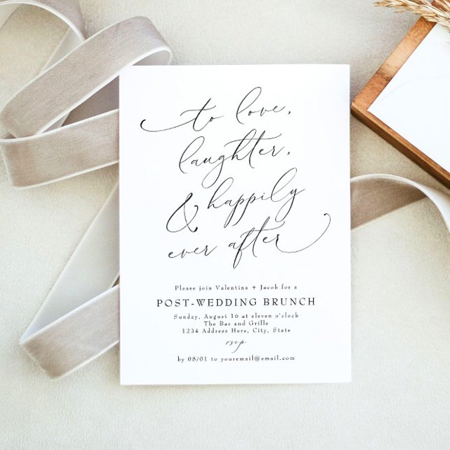 VALENTINA Elegant Minimalist Wedding Brunch Invitation (Creator Uploaded)