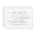 VALENTINA Minimal Script Wedding Details Enclosure
