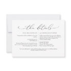 VALENTINA Minimal Script Wedding Details Enclosure