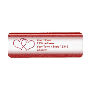 Valentine #1 return address label