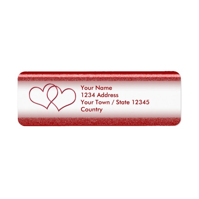 Valentine #1 return address label (Front)