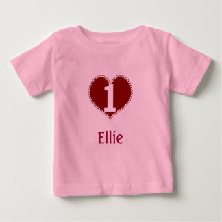 Valentine 1st Birthday Baby T-Shirt