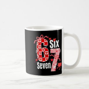 Valentine 67 Six Seven Heart Coquette Bow Valentin Coffee Mug