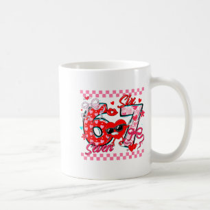 Valentine 67 Six Seven Meme Dabbing Hearts Matchin Coffee Mug