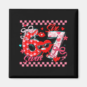 Valentine 67 Six Seven Meme Dabbing Hearts Matchin Magnet