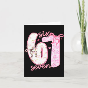 Valentine 6 7 Funny Six Seven 67 Happy Valentines  Card
