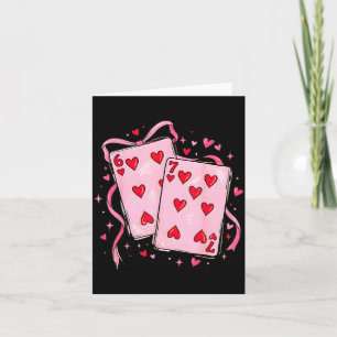 Valentine 6 7 Valentines Day Matching Couple Heart Card