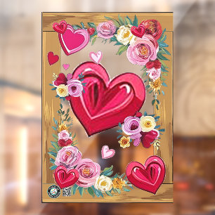 Valentine Accent Window Cling 28x40 Customise