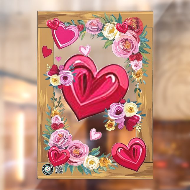 Valentine Accent Window Cling 28x40 Customise (Sheet 2)