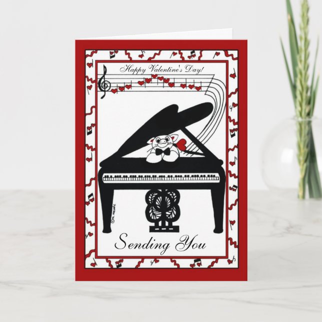 Valentine Affection on a Grand Scale Holiday Card (Front)