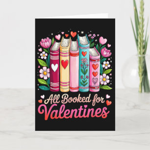 Valentine All Booked For Valentine Book Lovers Tea Card