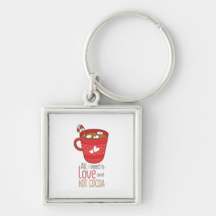 Valentine Art All I Need Is Love Key Ring