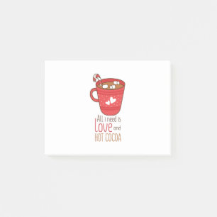 Valentine Art All I Need Is Love Post-it Notes