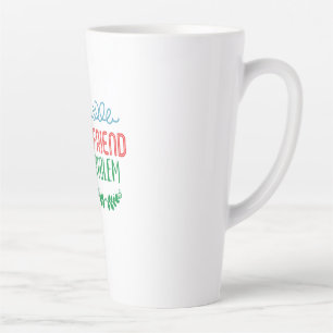 Valentine Art No Boyfriend No Problems Latte Mug
