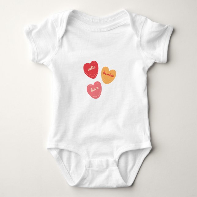 Valentine_baby Baby Bodysuit (Front)