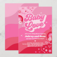 Valentine Baby Shower Groovy Baby Love Baby Shower
