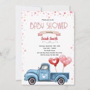 Valentine Baby Shower Invitation