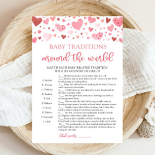 Valentine Baby Traditions Around The World Game Invitation