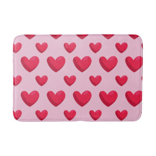 Valentine Background With Heart Love Bath Mat