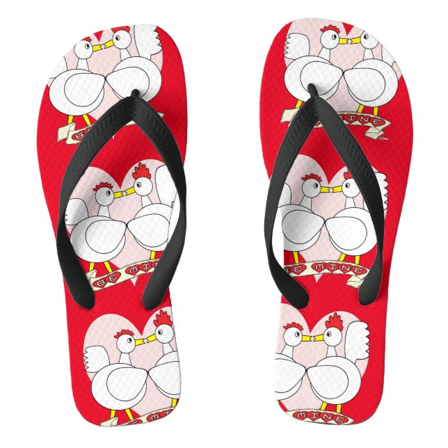 Valentine Be Mine Thongs (Footbed)